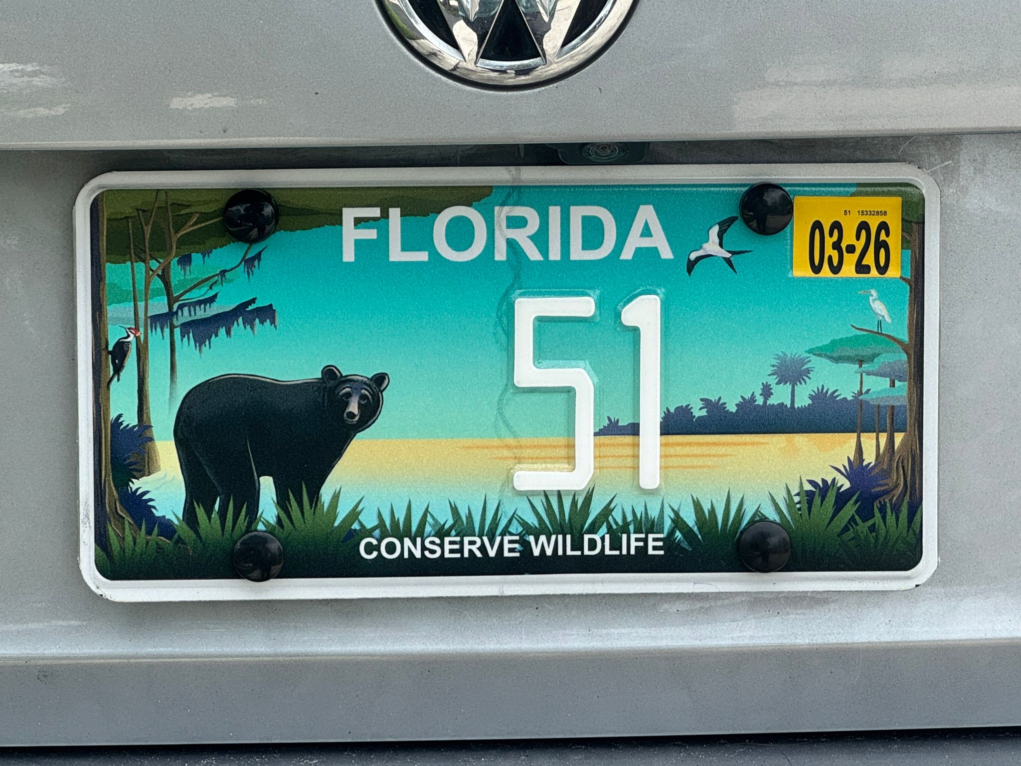 51 Florida License Plate